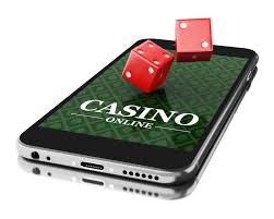 Casino online på mobil med tärningar.